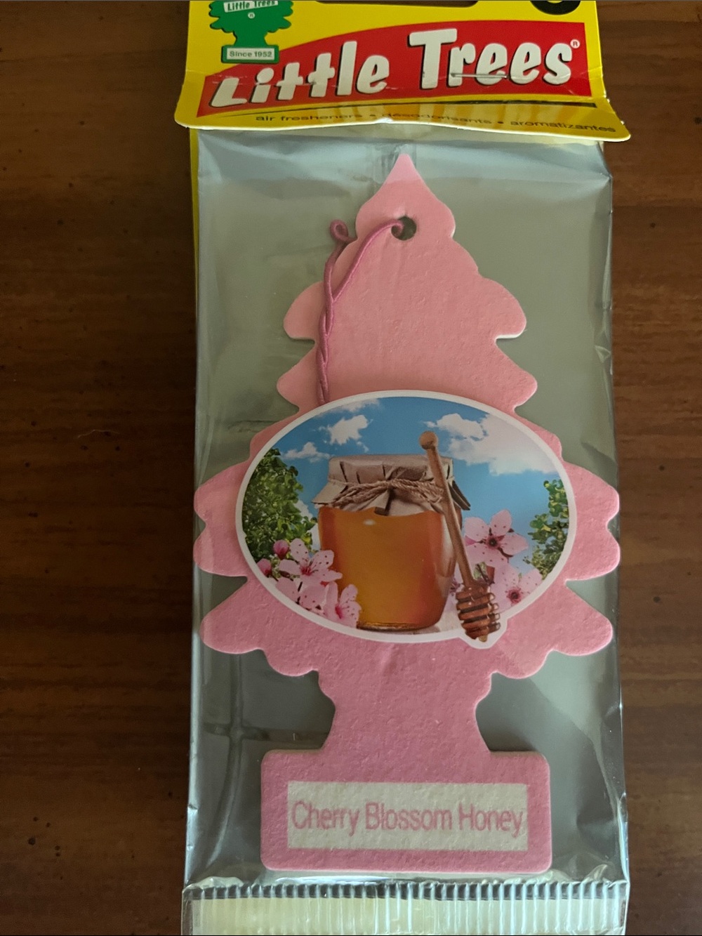 6 pack Little Trees Cherry Blossom Honey Car Air Freshener - Pink